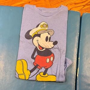 Disney Mickey Mouse Kids T-Shirt - Light Blue and Red
